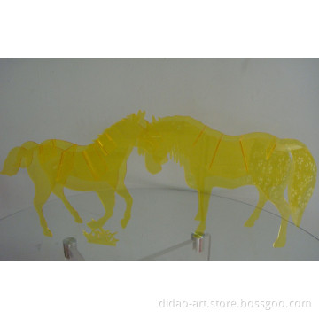 Acrylic Decorative Running Horse